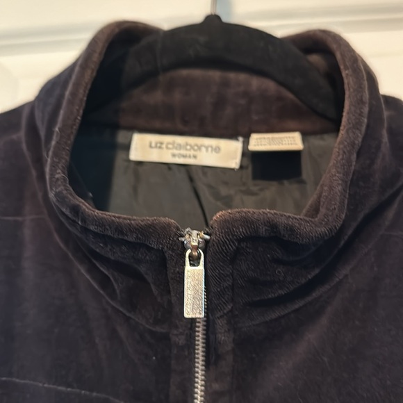 Black velvet vest by Liz Claiborne Woman - Picture 6 of 12